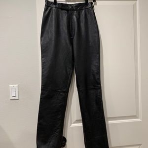 Vintage 100% soft leather pants